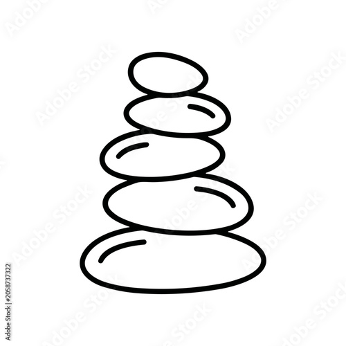 Stack of stones in a pile.