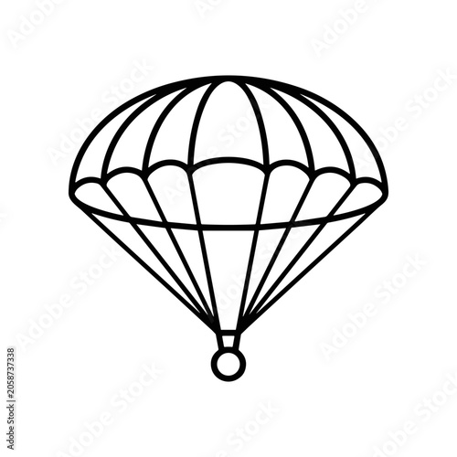 Parachute Descent Gliding Fall Safety.