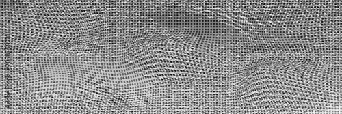 Black polka dots seamless pattern on white background. Halftone minimalist abstract wall in diagonal lines.