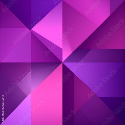 Abstract geometric background with shades of purple and pink.