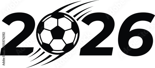 2026 football world cup soccer logo design concept