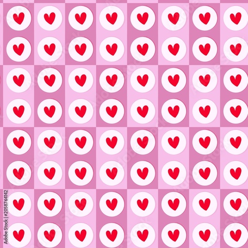 seamless pattern with hearts