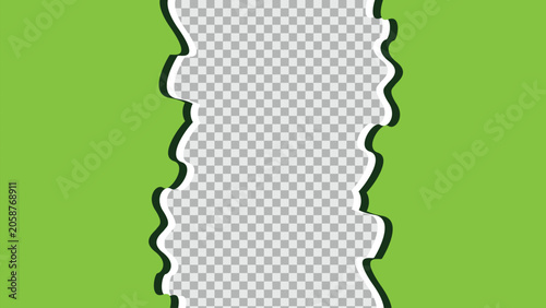 diagonal liquid dripping wavy border on transparent background