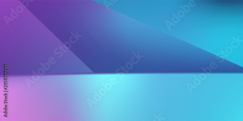 3d rendering of purple and blue abstract geometric background. Cyberpunk concept. Scene for advertising, technology, showcase, banner, cosmetic, fashion, business. Sci-Fi Illustration. Product display