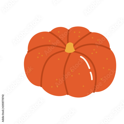 orange vector pumpkin isolated