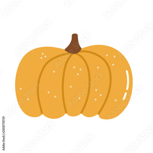orange vector pumpkin isolated