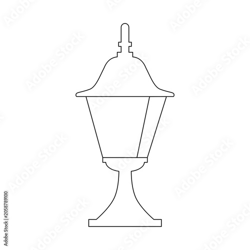 Vector illustration of some street lantern