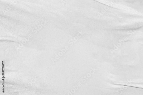 Blank white creased crumpled paper texture background old grunge ripped torn vintage collage posters placards empty space text backdrop	