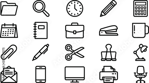 Office and productivity icons