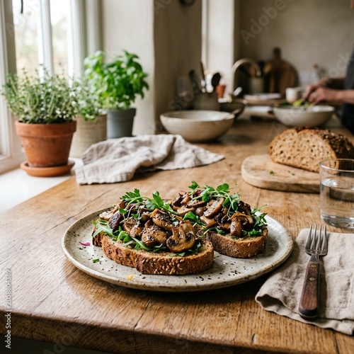 Vegan Mushroom Toast