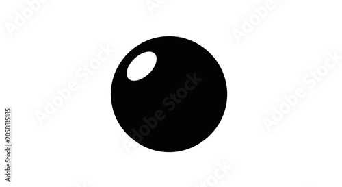 Photos Black eight ball pool cue ball.