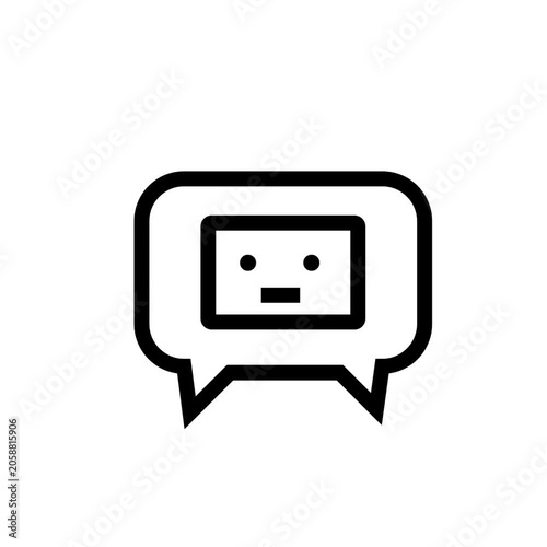 Chatbot Communication Icon Animation with AI Assistant and Customer Support Concept