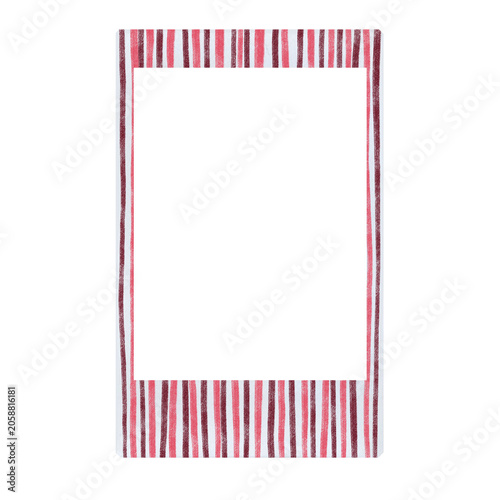 Pink and maroon lines photo frame illustration