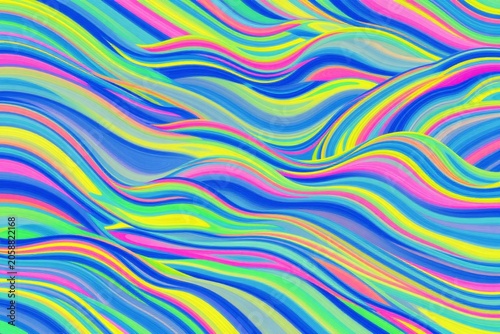 A colorful abstract background with wavy lines. _1