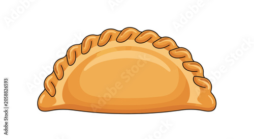 Tableau sur toile Delicious savory pastry food item.