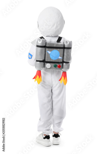 Child in astronaut costume ...
