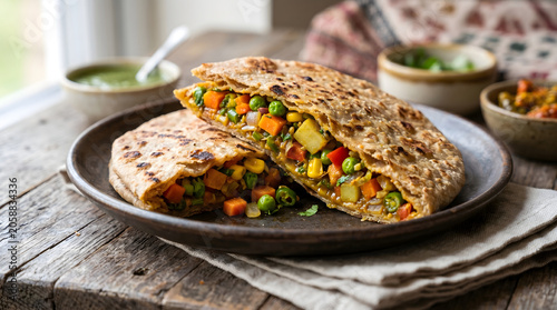 Traditional Sri Lankan Vegetable Roti  – Authentic Bakery Food