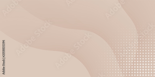 Billede på lærred Brown gradient background with halftone dotted decorate