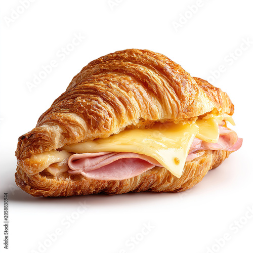Croissant isolated on transparent background
