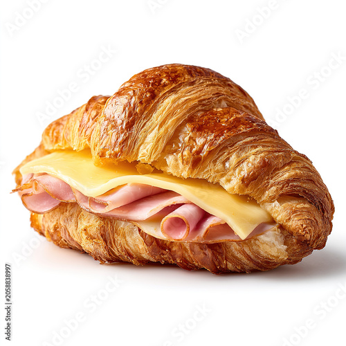 Croissant isolated on transparent background