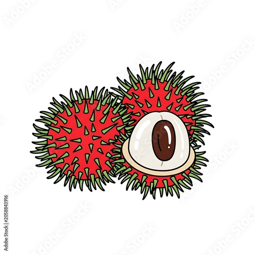 Red and black sunburst vector graphic design.
