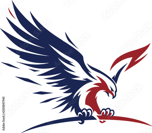Foto American Patriotic Eagle Special Force Logo