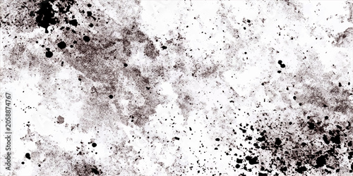 Canvas Print Black and White Grunge Concrete Wall Texture Background with Rough Vintage Surfa