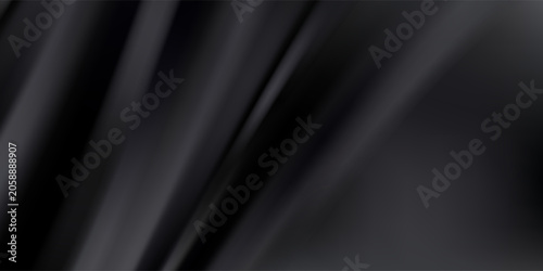 Bild auf Leinwand Elegant draped black satin clothes texture