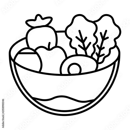 Healthy Food Vector Icon Design