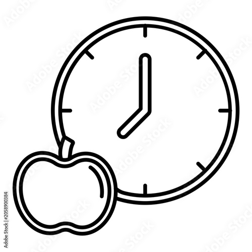 Meal Timing Vector Icon Design