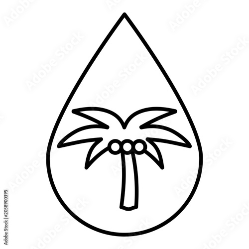 Palm Oil Free Vector Icon Design