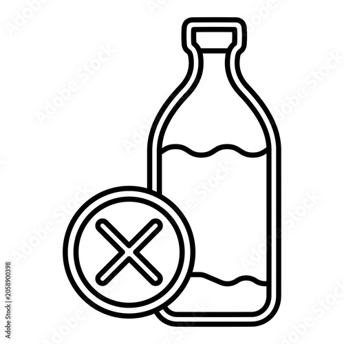 Lactose Free Vector Icon Design