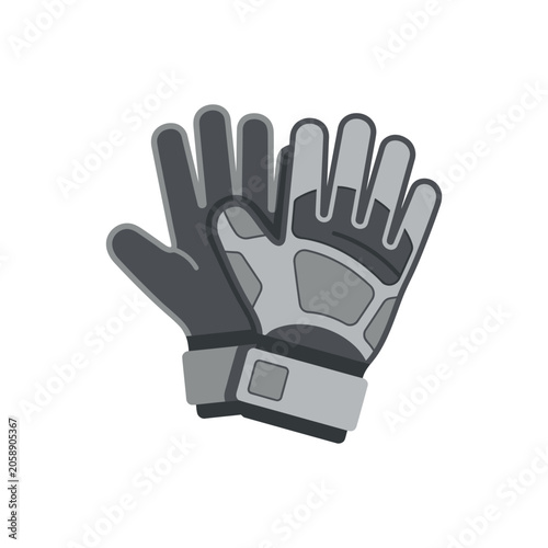 Pair of professional sports goalkeeper gloves.