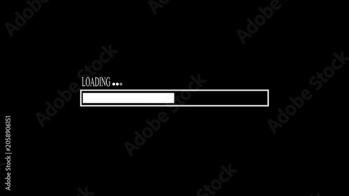   




White loading bar, pixel art animation