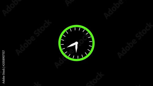 clock on black