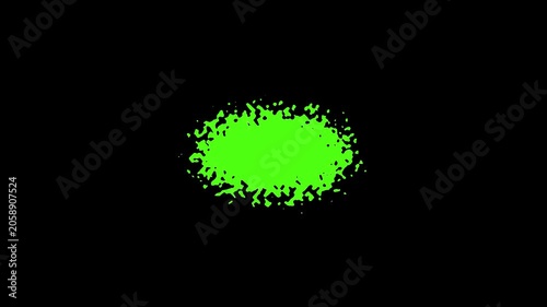 green explosion with alpha channel