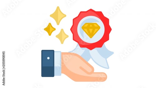 Animated premium service icon