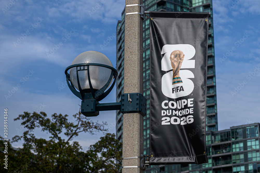 Fototapeta premium Toronto street view during the FIFA World Cup 2026