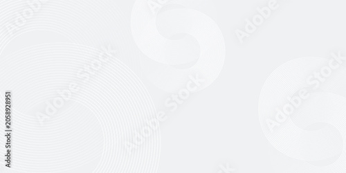 Foto Abstract white glowing geometric lines on gray background
