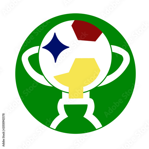 soccer ball cup icon