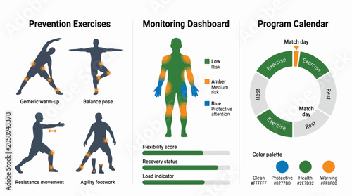 Football Injury Prevention Program with Training and Monitoring System