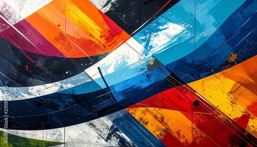 Dynamic abstract brushstrokes