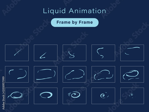 фотографія Liquid animation frame by frame 2d