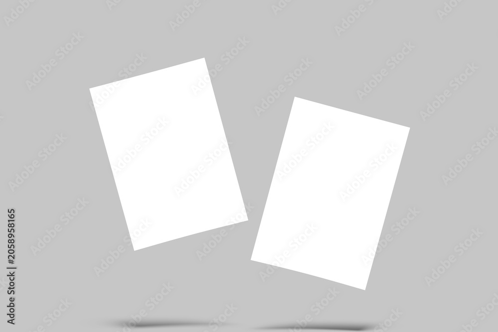 Fototapeta premium A4 Poster Mockup Design Blank 