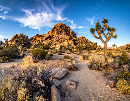 Desert landscape at sunset (3)