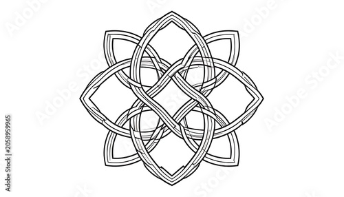 Intricate knotwork design
