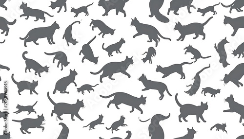 Many cat silhouettes (1)
