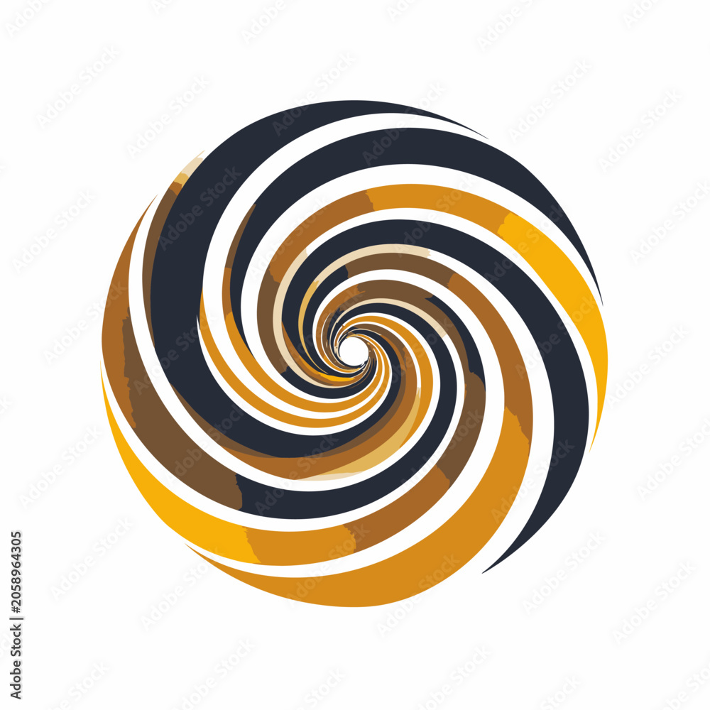 Naklejka premium Vibrant Swirling Pattern Design Element.