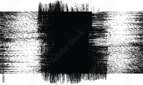 Artistic black grunge banner with weathered textures and moody lighting provides a raw aesthetic on a white background.
