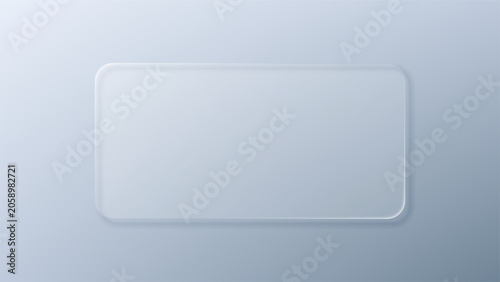 Photos Glass morphism empty frame with frosted effect